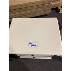 WHITE 3 DRAWER NIGHTSTAND