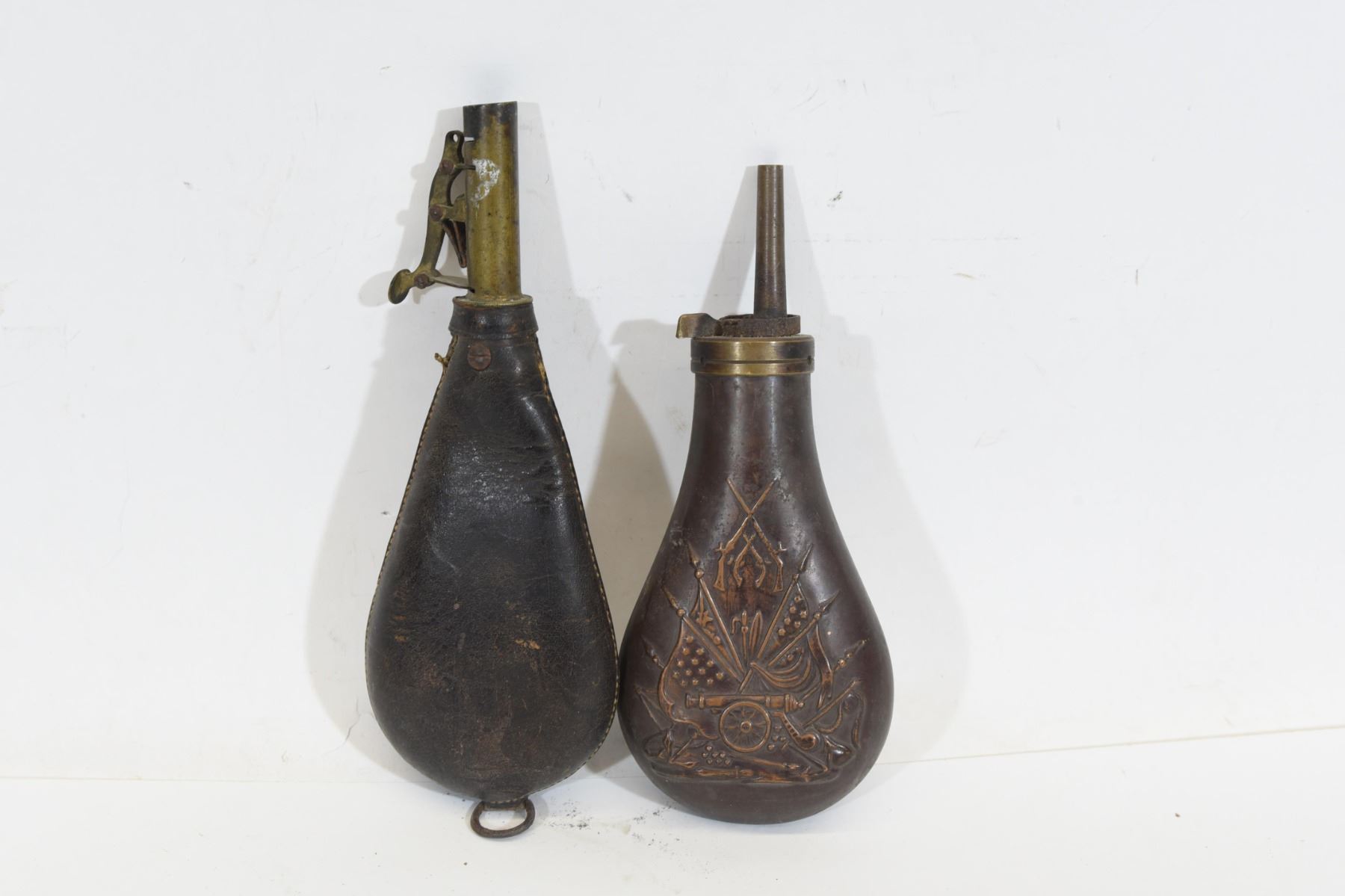 Powder Shot Flask Black Powder and Shot Flasks