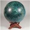 Image 2 : 2.8" Blue Apatite Crystal Sphere Ball & Stand