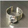 Image 2 : Herkimer Diamond & Sterling Silver Abstract Ring