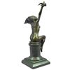 Image 2 : Signed Gennarelli, Woman With Bird Bronze Sculpture