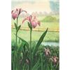 Image 1 : 1920's Blue Flag Color Lithograph Print