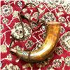 Image 1 : Older Reproduction Revolutionary War Powder Horn, Theatre Movie Prop