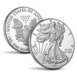 2021 American Silver Eagle .999 Fine Silver Dollar Coin