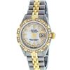 Image 2 : Rolex Ladies 2 Tone Mother Of Pearl Pyramid Diamond Datejust Wristwatch 26MM