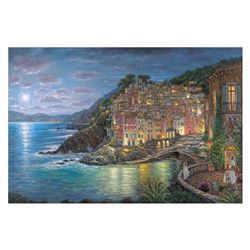 Robert Finale, "Awaiting Riomaggiore" Hand Signed, Artist Embellished AP Limited