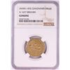 Image 1 : AH451-492 Ghaznavid Dinar A-1637 Ibrahim Gold Coin NGC Genuine