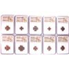 Image 1 : Lot of (10) Ancient Roman Empire Coins NGC Certified