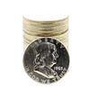 Image 1 : Roll of (20) Brilliant Uncirculated 1963-D Franklin Half Dollar Coins