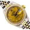 Image 2 : Ladies Two-Tone Rolex Datejust Watch with Diamond Bezel & Dial