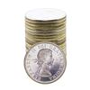 Image 2 : Roll of (20) Brilliant Uncirculated 1964 Canadian Silver Dollar Coins