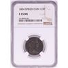 Image 1 : 1804 Spiked Chin Half Cent Coin NGC F15BN