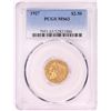 Image 1 : 1927 $2 1/2 Indian Head Quarter Eagle Gold Coin PCGS MS63