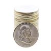 Image 1 : Roll of (20) Brilliant Uncirculated 1957 Franklin Half Dollar Coins