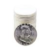 Image 1 : Roll of (20) Brilliant Uncirculated 1963 Franklin Half Dollar Coins
