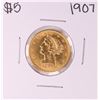 Image 1 : 1907 $5 Liberty Head Half Eagle Gold Coin