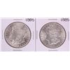 Image 1 : Lot of (2) 1885 $1 Morgan Silver Dollar Coins
