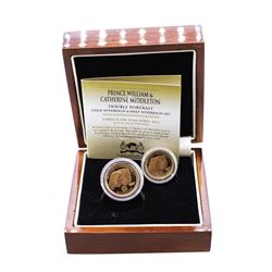 2011 Royal Wedding Proof Gold Sovereign & Half Sovereign Set w/ Box & COA