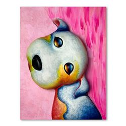 Wang "Angel" Limited Edition Mixed Media On Mixed Media