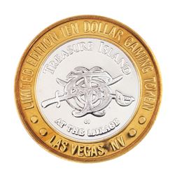 .999 Silver Treasure Island Las Vegas $10 Limited Edition Casino Gaming Token