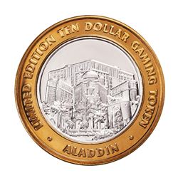 .999 Silver Aladdin Resort Casino Las Vegas, NV $10 Limited Edition Gaming Token