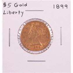 1899 $5 Liberty Head Half Eagle Gold Coin