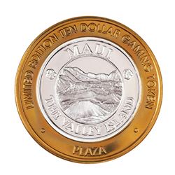 .999 Silver Plaza Hotel & Casino Las Vegas, NV $10 Limited Edition Gaming Token