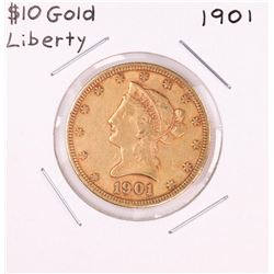 1901 $10 Liberty Head Eagle Gold Coin