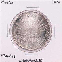 1876 Mexico 8 Reales Silver Coin Chopmarked