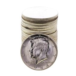 Roll of (20) Brilliant Uncirculated 1964-D Kennedy Half Dollar Coins