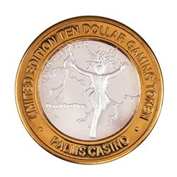 .999 Silver Palms Casino Las Vegas, NV $10 Casino Limited Edition Gaming Token