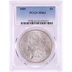 1899 $1 Morgan Silver Dollar Coin PCGS MS61