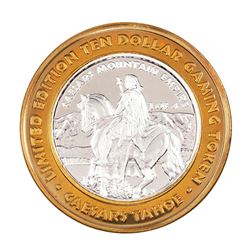 .999 Fine Silver Caesars Tahoe Lake Tahoe, Nevada $10 Limited Edition Gaming Token