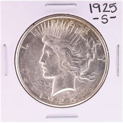 1925-S $1 Peace Silver Dollar Coin