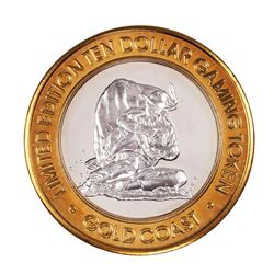 .999 Fine Silver Gold Coast Las Vegas, Nevada $10 Casino Limited Edition Gaming Token