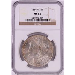 1884-O $1 Morgan Silver Dollar Coin NGC MS64