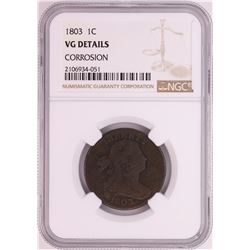 1803 Draped Bust Large Cent Coin NGC VG Details
