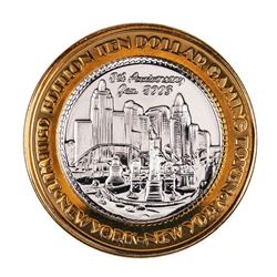 .999 Silver New York New York Hotel & Casino $10 Limited Edition Gaming Token