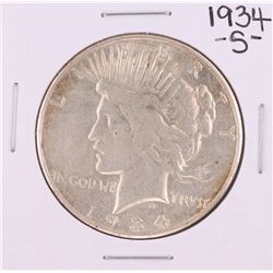1934-S $1 Peace Silver Dollar Coin