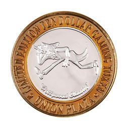.999 Silver Plaza Hotel & Casino Las Vegas, NV $10 Limited Edition Gaming Token
