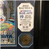 Image 2 : JOSE BAUTISTA TORONTO BLUE JAYS 39mm MINTED MEDAILLION & PHOTO LE 48/5000