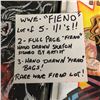 Image 2 : WWE "FIEND" LOT OF 5 1/1's (2 FULL PAGE HAND DRAWN SKETCHES & 3 HAND DRAWN BAGS)