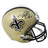 Image 1 : DREW BREES SIGNED NEW ORLEANS SAINTS RIDDELL FULL SIZE REPLICA HELMET (BECKETT)