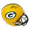 Image 1 : BRETT FAVRE SIGNED GREEN BAY PACKERS RIDDELL FULL SIZE REPLICA HELMET