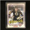 Image 1 : 1981-82 TOPPS RAY BOURQUE AUTOGRAPHED 2ND YEAR CARD