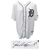 Image 1 : IVAN RODRIGUEZ SIGNED DETROIT TIGERS WHITE MAJESTIC REPLICA BASEBALL JERSEY