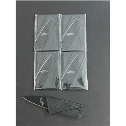 LOT OF 5 NEW FOLDING CREDIT CARD KNIVES