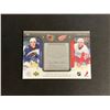 Image 2 : 2005-06 UPPER DECK ROOKIE UPDATE KRIS DRAPER & JIM SLATER N.H.L DUAL JERSEY CARD