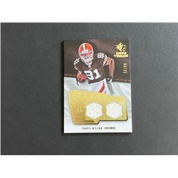 2008 SP ROOKIE THREADS FOOTBALL TRAVIS WILSON #06/25 DUAL N.F.L JERSEY CARD