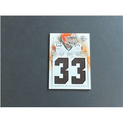 2012 LIMITED FOOTBALL TRENT RICHARDSON #03/99 N.F.L JERSEY CARD